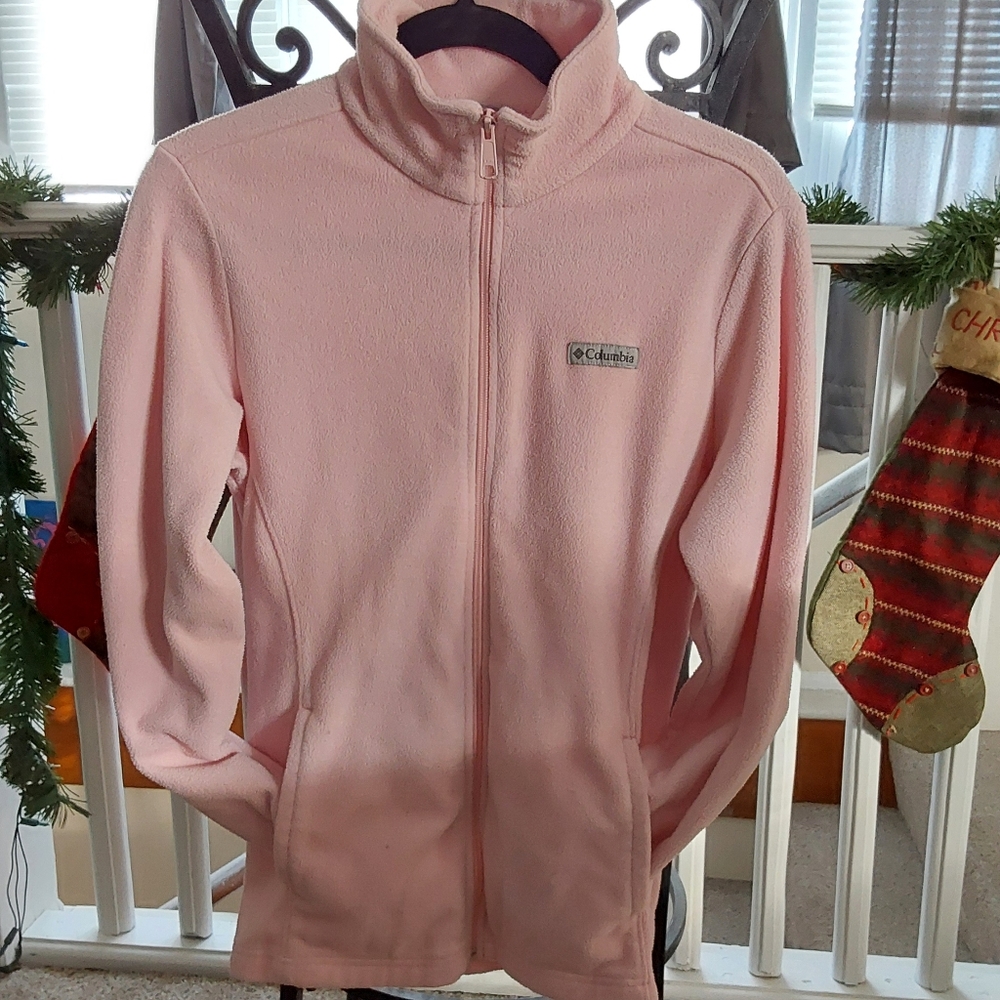***Sold***Women's Columbia Full-Zip Pink Fleece Jacket